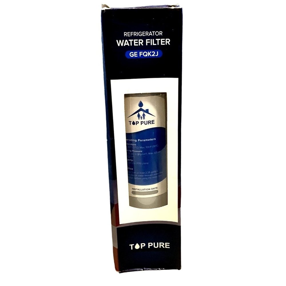 Top Pure GE FQK2J Refrigerator Replacement Dual Flow Water Filter